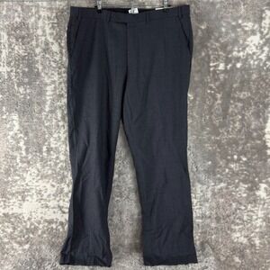 NEW Lauren Ralph Lauren Size 38W 32L Black Label Wool Straight Leg Pants Gray